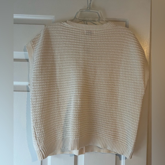 Women's Cream Cardigan Sweater - Picture 2 of 2
